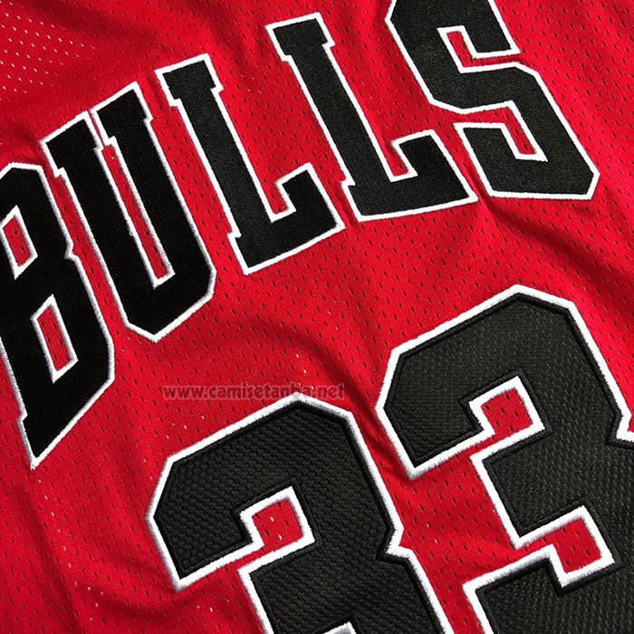 Camiseta Chicago Bulls Scottie Pippen #33 Mitchell & Ness 1997-98 Rojo